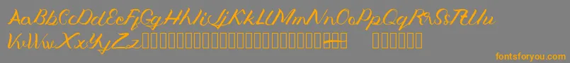 Jengmudy Font – Orange Fonts on Gray Background