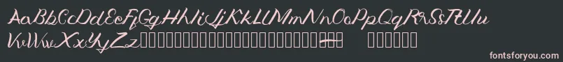 Jengmudy Font – Pink Fonts on Black Background