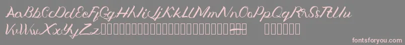 Jengmudy Font – Pink Fonts on Gray Background