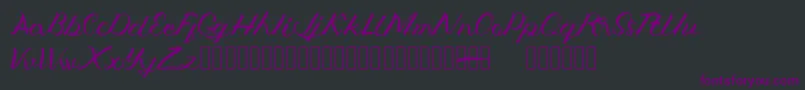 Jengmudy Font – Purple Fonts on Black Background