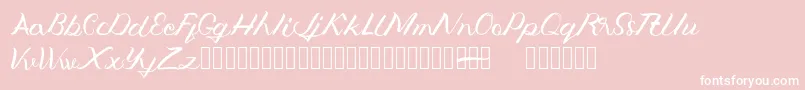 Jengmudy Font – White Fonts on Pink Background