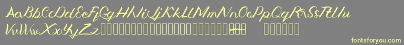 Jengmudy Font – Yellow Fonts on Gray Background