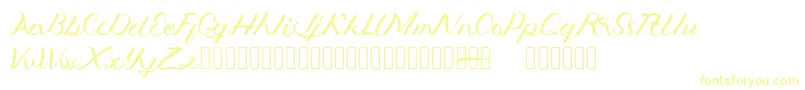 Jengmudy Font – Yellow Fonts on White Background