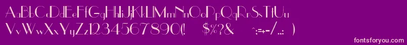 Jenny Font – Pink Fonts on Purple Background