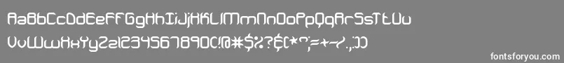 フォントjeopardi – 灰色の背景に白い文字