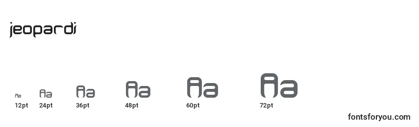 Размеры шрифта Jeopardi (130801)