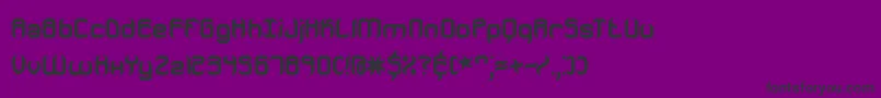 フォントjeopardt – 紫の背景に黒い文字