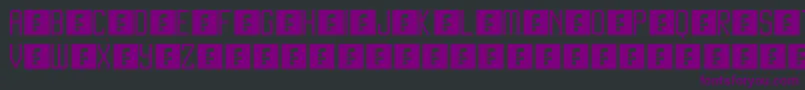 Jersey Slim Font – Purple Fonts on Black Background