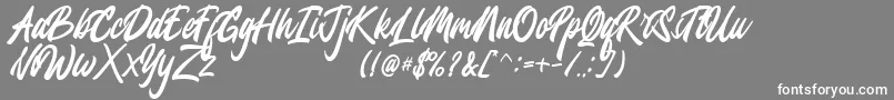 Jesselyne FREE Font – White Fonts on Gray Background