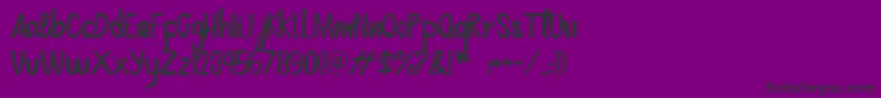 Jessica Font – Black Fonts on Purple Background