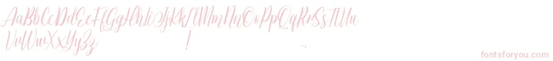 Jessie Odelya Demo Font – Pink Fonts on White Background