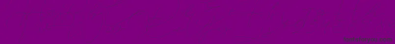Jet Seat Script Font – Black Fonts on Purple Background