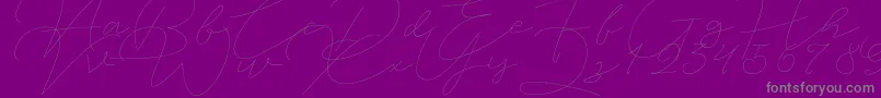 Шрифт Jet Seat Script – серые шрифты на фиолетовом фоне