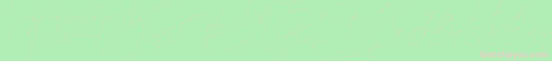 Jet Seat Script Font – Pink Fonts on Green Background