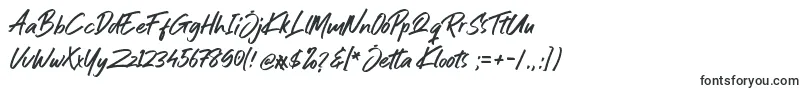 Jetta Kloots Font-Schriftart – Schriften für Mac