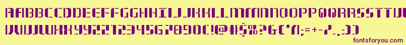 jetway Font – Purple Fonts on Yellow Background