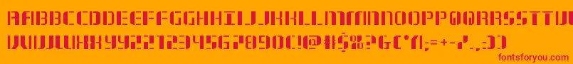 jetway Font – Red Fonts on Orange Background