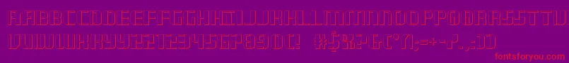 jetway3d Font – Red Fonts on Purple Background