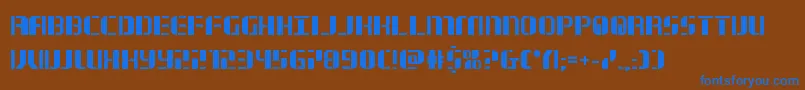 jetwaybold Font – Blue Fonts on Brown Background