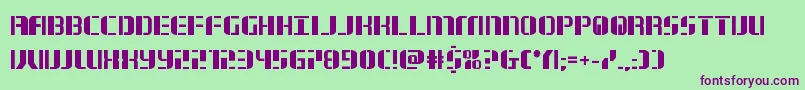 jetwaybold Font – Purple Fonts on Green Background