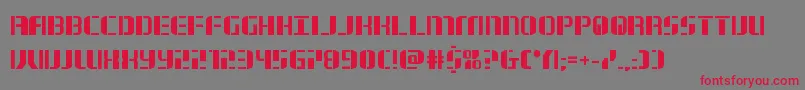 jetwaybold Font – Red Fonts on Gray Background