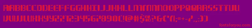 フォントjetwaybold – 紫の背景に赤い文字