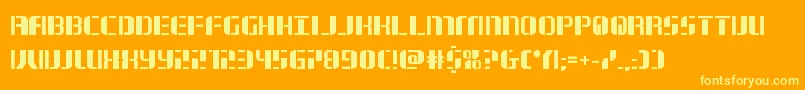 jetwaybold Font – Yellow Fonts on Orange Background