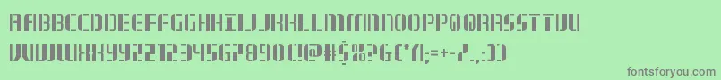 jetwaycond Font – Gray Fonts on Green Background