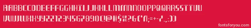 jetwaycond Font – Pink Fonts on Red Background