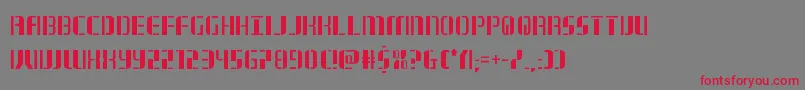 jetwaycond Font – Red Fonts on Gray Background