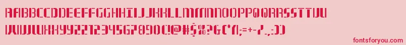 jetwaycond Font – Red Fonts on Pink Background