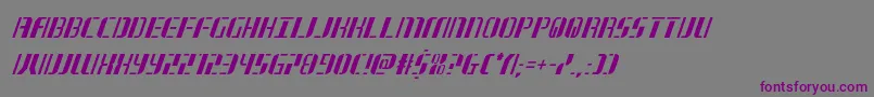 jetwaycondital Font – Purple Fonts on Gray Background