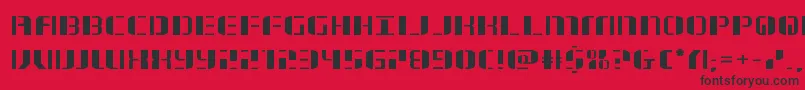 jetwayexpand Font – Black Fonts on Red Background