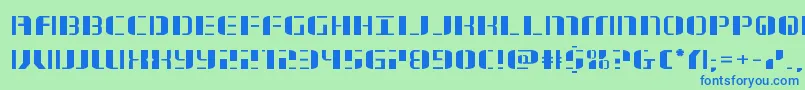 jetwayexpand Font – Blue Fonts on Green Background