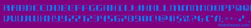 jetwayexpand Font – Blue Fonts on Purple Background