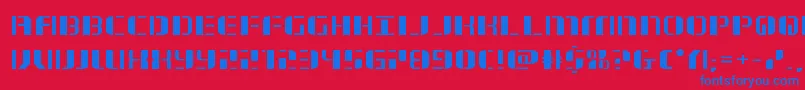 jetwayexpand Font – Blue Fonts on Red Background
