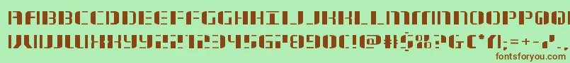 jetwayexpand Font – Brown Fonts on Green Background