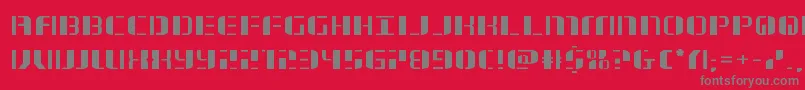 jetwayexpand Font – Gray Fonts on Red Background