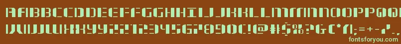 jetwayexpand Font – Green Fonts on Brown Background