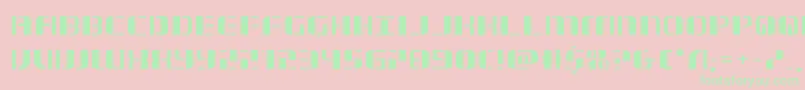 jetwayexpand Font – Green Fonts on Pink Background