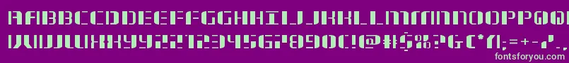 jetwayexpand Font – Green Fonts on Purple Background