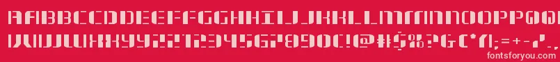 jetwayexpand Font – Pink Fonts on Red Background