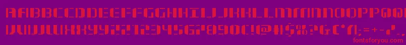 jetwayexpand Font – Red Fonts on Purple Background