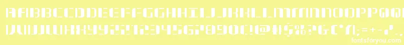 jetwayexpand Font – White Fonts on Yellow Background