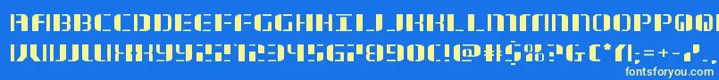 jetwayexpand Font – Yellow Fonts on Blue Background