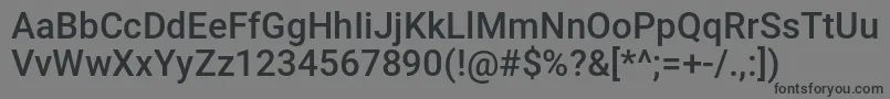 jetwayexpandital Font – Black Fonts on Gray Background