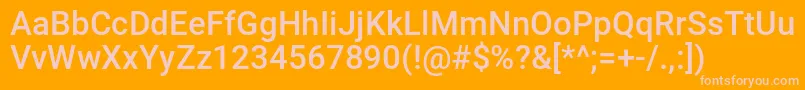jetwayexpandital Font – Pink Fonts on Orange Background