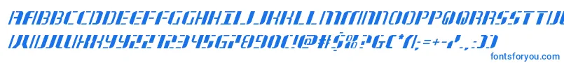 jetwayital Font – Blue Fonts on White Background