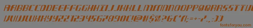 jetwayital-Schriftart – Braune Schriften auf grauem Hintergrund