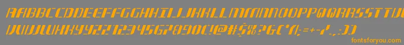 Шрифт jetwayital – оранжевые шрифты на сером фоне